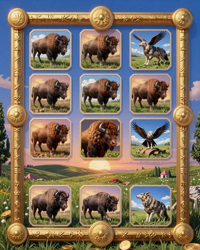 Buffalo King Megaways Pragmatic Play mit Bison und Adler